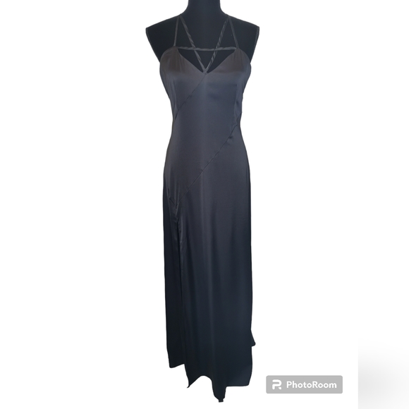 Nasty Gal Strappy Cami Front Maxi Dress Size 6 - Picture 1 of 7